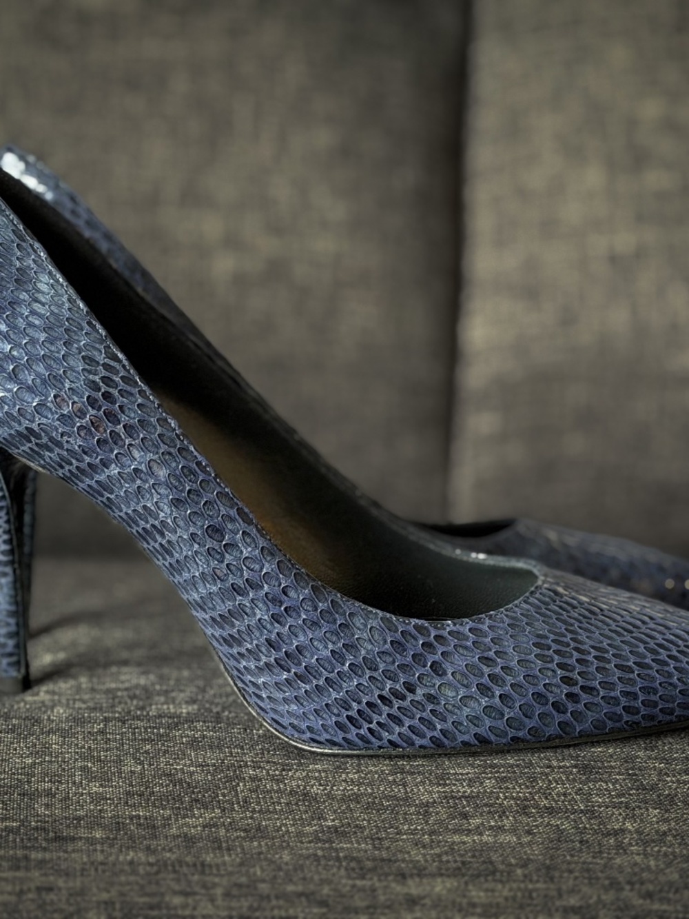 Stuart Weitzman Heels | Power - Sea Crystal Snake | size 12 | 105cm / 4.25 heel - Picture 3 of 8